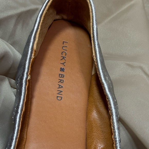 Lucky Brand Silver Loafers - Picture 5 of 6